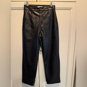 Pistola Black faux Leather Pants